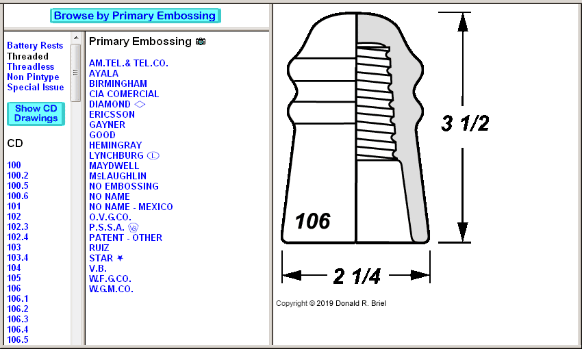 View by CD and Primary Embossings